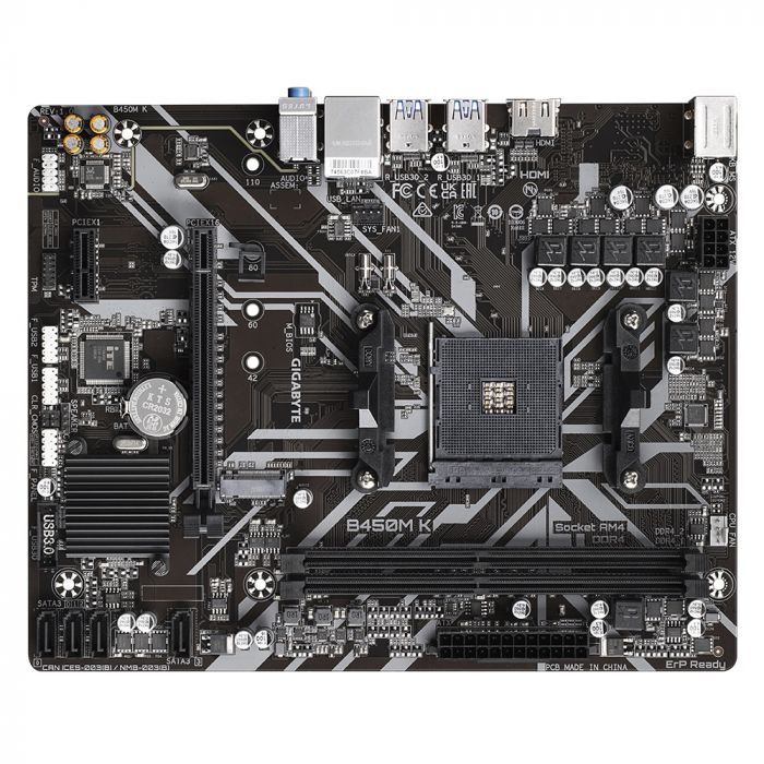 Материнська плата Gigabyte B450M K Socket AM4