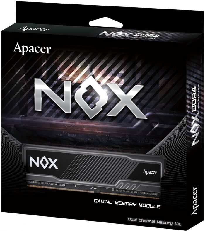 Модуль пам`ятi DDR4 8GB/2666 Apacer NOX (AH4U08G26C08YMBAA-1)