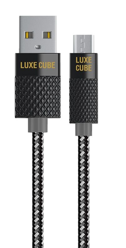 Кабель Luxe Cube Premium USB - micro USB (M/M), 1 м, сірий (8886668686167)