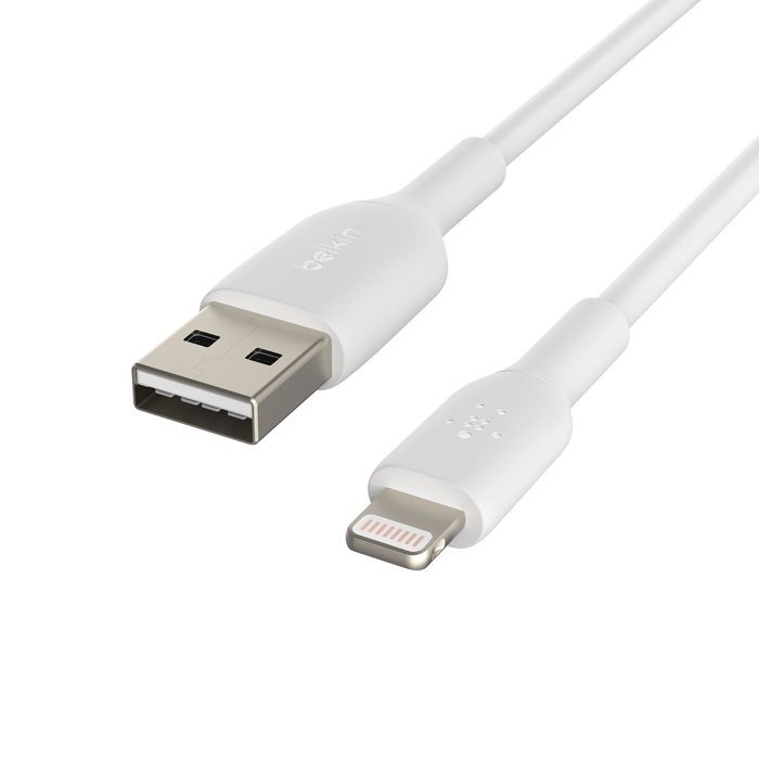 Кабель Belkin PVC USB - Lightning, 0.15 м White (CAA001BT0MWH)