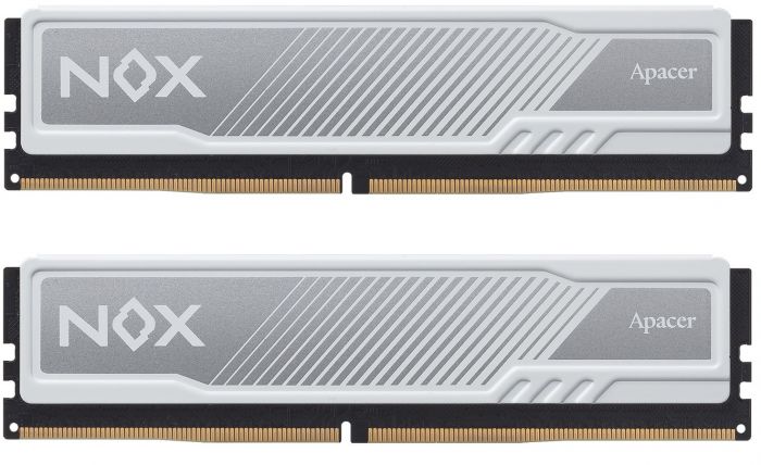 Модуль пам`ятi DDR4 2x8GB/2666 Apacer NOX White (AH4U16G26C08YMWAA-2)