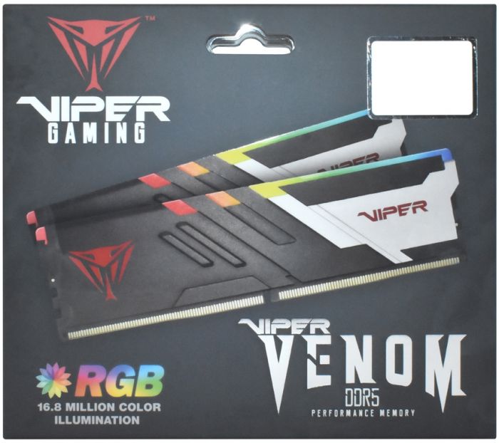 Модуль пам`яті DDR5 2x16GB/6000 Patriot Viper Venom RGB (PVVR532G600C36K)