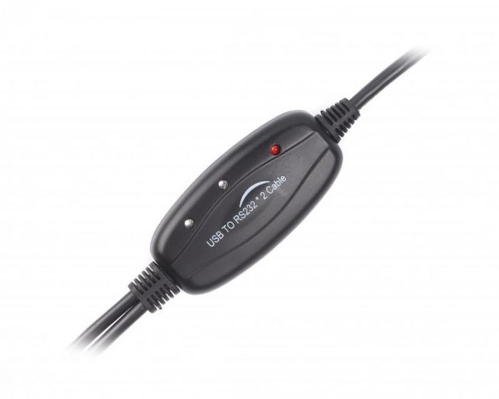 Кабель Viewcon USB - 2хCOM (M/M), 9+25pin, 1.4 м, Black (VE591) 