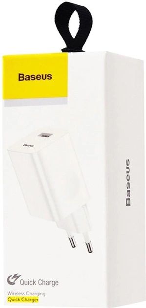 Мережевий зарядний пристрій Baseus Wall Charger QC3.0 White (CCALL-BX02)