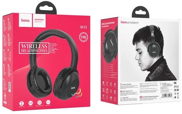 Bluetooth-гарнітура Hoco W33 Black (W33B)