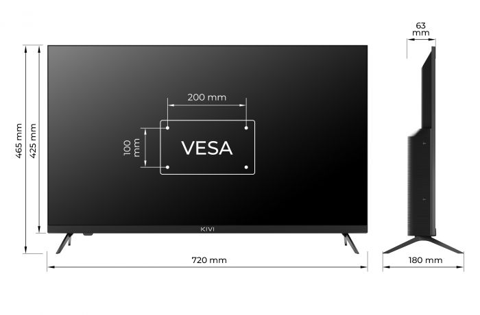 Телевiзор Kivi 32H760QB