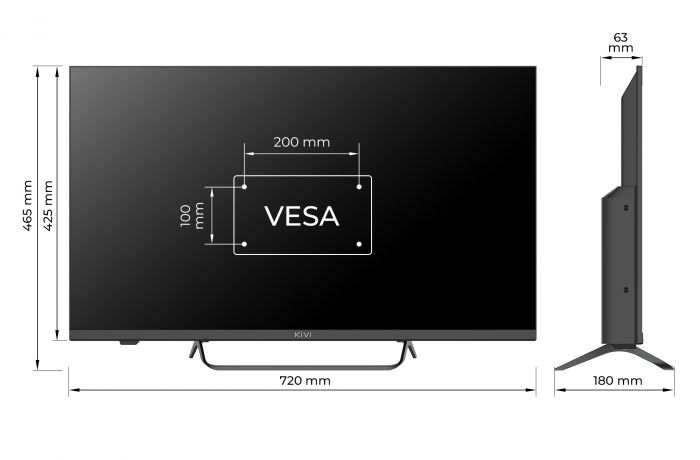 Телевiзор Kivi 32F760QB