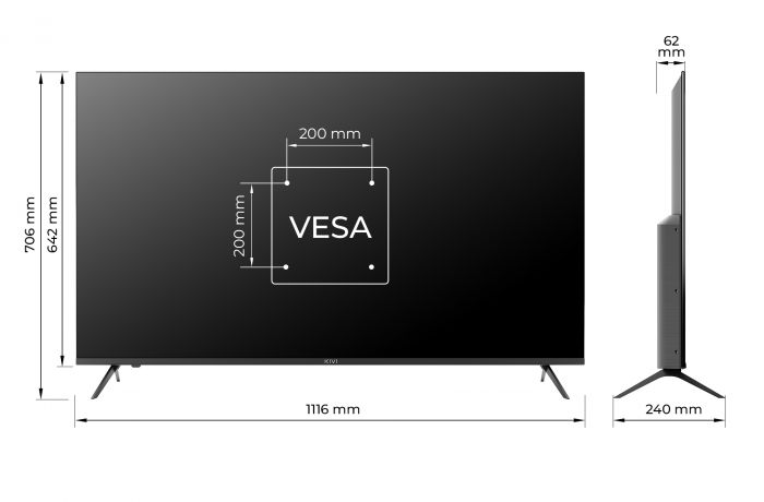 Телевiзор Kivi 50U760QB