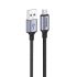 Кабель Foneng X95 Metal Head Braided Cable USB - USB-C 3A 1.2м Black (X95-CA-TC)