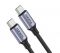 Кабель Foneng X95 Metal Head Braided Cable USB-C - USB-C (M/M) 60W 1.2 м Black (X95-CA-TCTC)