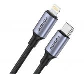 Кабель Foneng X95 Metal Head Braided Cable USB-C - Lightning PD20W 1.2м Black (X95-CA-TCIP)