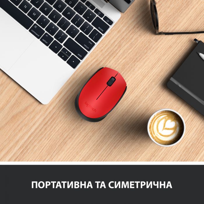 Миша бездротова Logitech M171 Red/Black (910-004641)