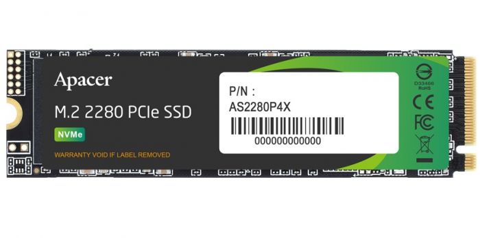 Накопичувач SSD 256GB Apacer AS2280P4X M.2 2280 PCIe 3.0 x4 3D TLC (AP256GAS2280P4X-1)