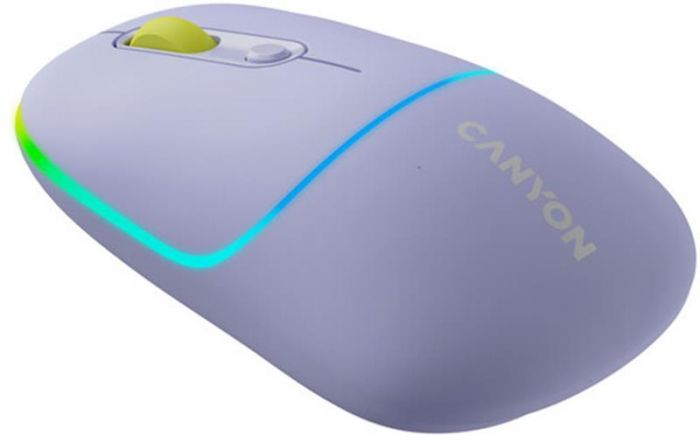 Миша бездротова Canyon MW-22 Dual Band RGB Wireless Mountain Lavender (CNS-CMSW22ML)