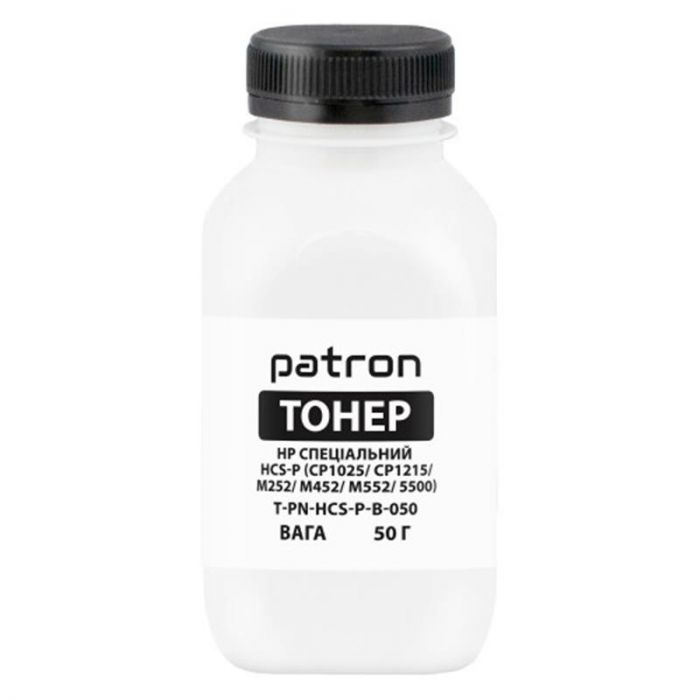 Тонер Patron (PN-HCS-P-B-050) HP Special HCS-P Black, 50 г