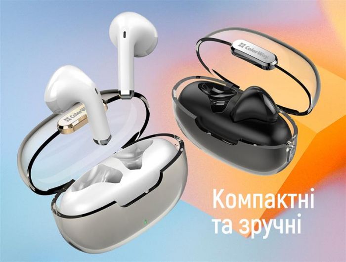 Bluetooth-гарнітура СolorWay Slim TWS-2 Earbuds White (CW-TWS2WT)