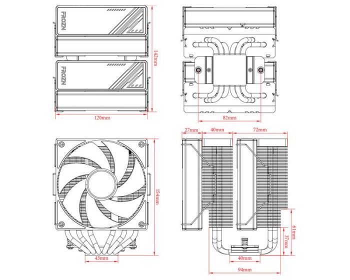 Кулер процесорний ID-Cooling Frozn A620 ARGB