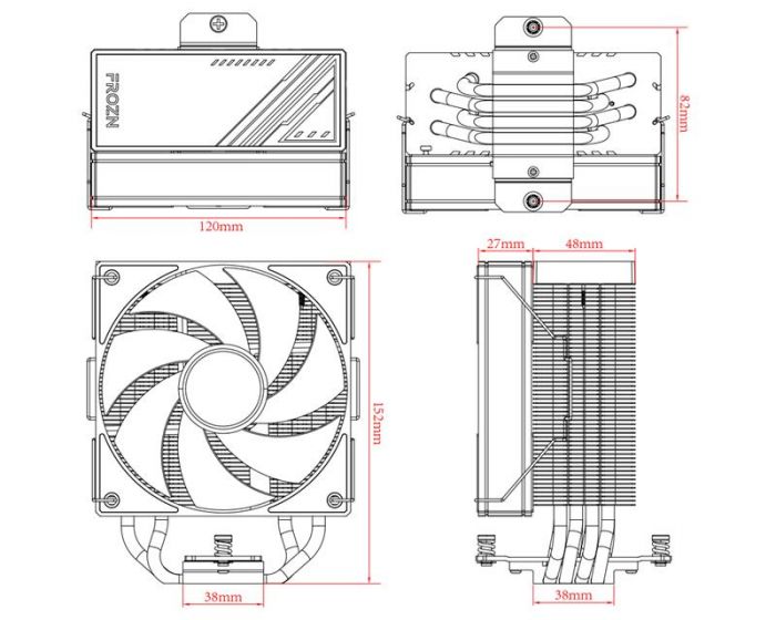 Кулер процесорний ID-Cooling Frozn A410 ARGB White