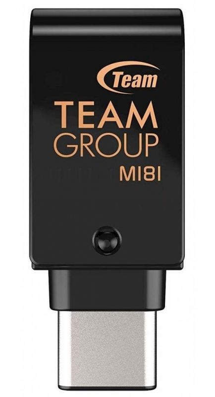 Флеш-накопичувач USB3.1 256GB OTG Type-C Team M181 Black (TM1813256GB01)