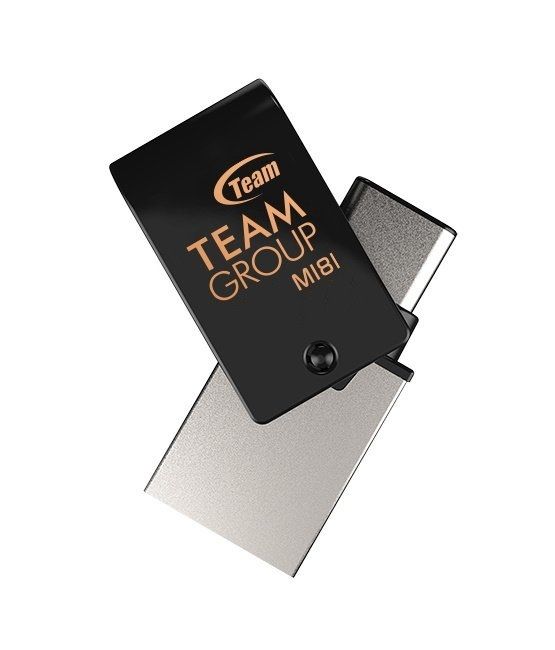 Флеш-накопичувач USB3.1 256GB OTG Type-C Team M181 Black (TM1813256GB01)