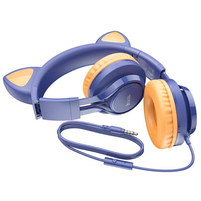 Гарнітура Hoco W36 Cat Ear Midnight Blue (W36MB)