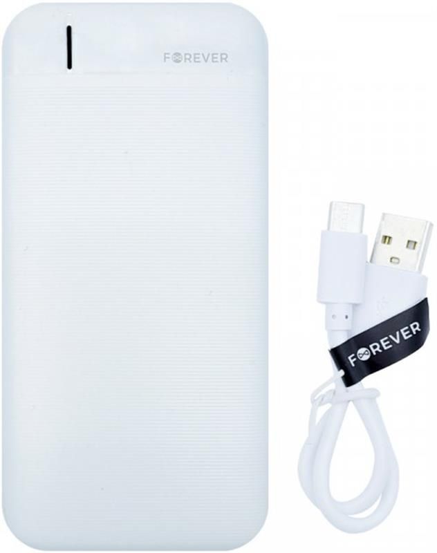 Універсальна мобільна батарея Forever TB-100M 10000mAh White (1283126565106)