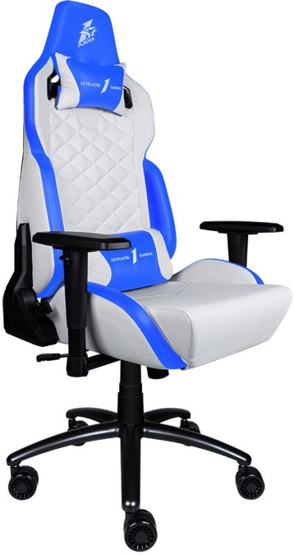 Крісло для геймерів 1stPlayer DK2 Blue-White