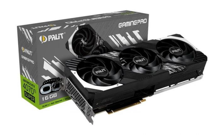 Відеокарта GF RTX 4070 Ti Super 16GB GDDR6X GamingPro OC Palit (NED47TSH19T2-1043A)