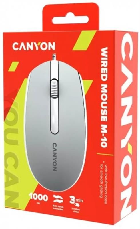 Миша Canyon M-10 USB Dark Grey (CNE-CMS10DG)