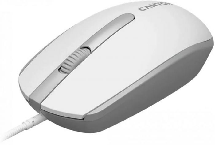 Миша Canyon M-10 USB White Grey (CNE-CMS10WG)