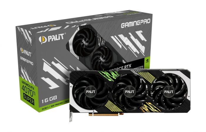 Відеокарта GF RTX 4070 Ti Super 16GB GDDR6X GamingPro Palit (NED47TS019T2-1043A)