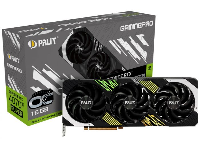 Відеокарта GF RTX 4070 Ti Super 16GB GDDR6X GamingPro OC Palit (NED47TSH19T2-1043A)