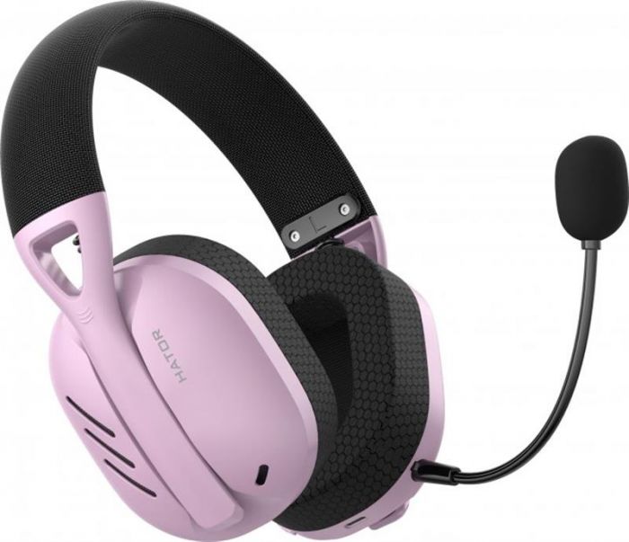 Bluetooth-гарнiтура Hator Hyperpunk 2 Wireless Tri-mode Black/Lilac (HTA-859)