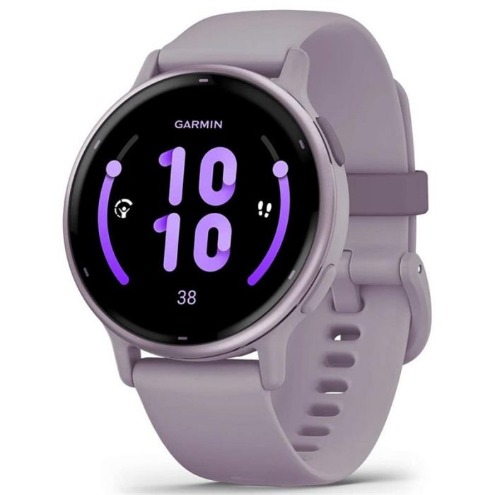 Смарт-годинник Garmin Vivoactive 5 Metallic Orchid Aluminum Bezel with Orchid Case and Silicone Band (010-02862-53)