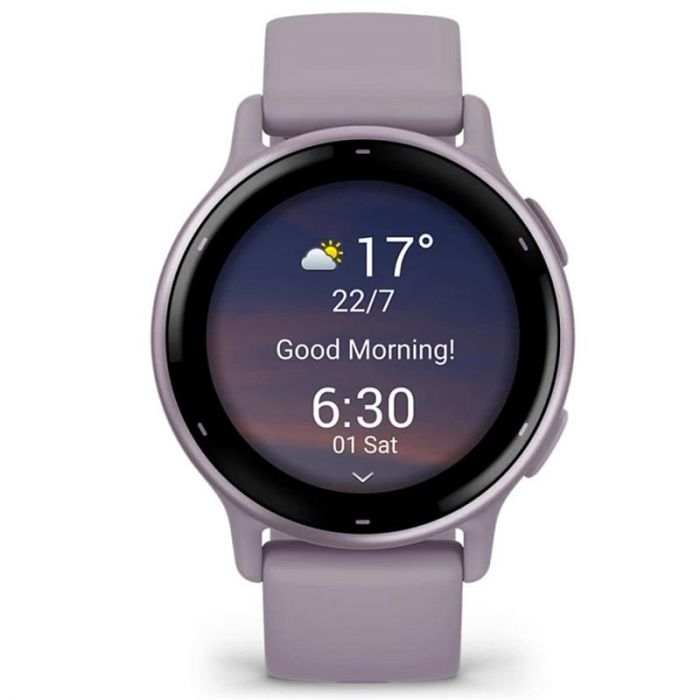 Смарт-годинник Garmin Vivoactive 5 Metallic Orchid Aluminum Bezel with Orchid Case and Silicone Band (010-02862-53)