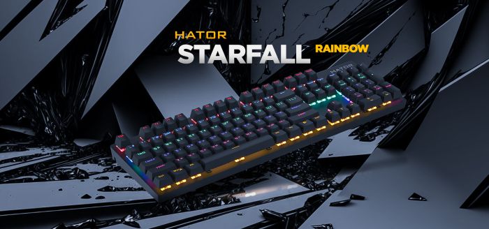 Клавіатура Hator Starfall Outemu Red Ukr Black (HTK-608)