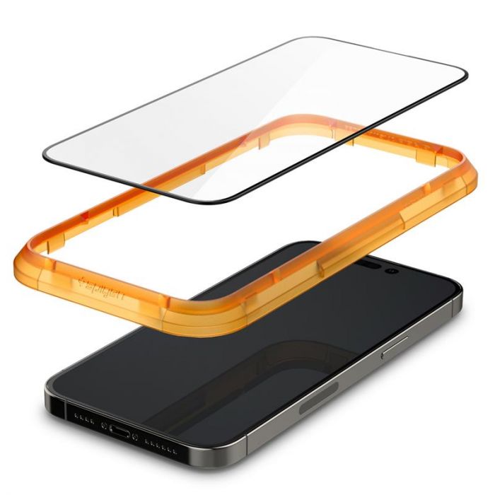 Захисне скло Spigen Glas.tR AlignMaster FC для Apple iPhone 14 Pro Max, Black, 2шт (AGL05204)
