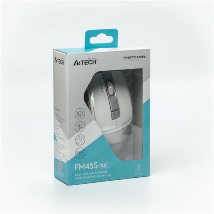 Миша A4Tech Fstyler FM45S Air Silver White