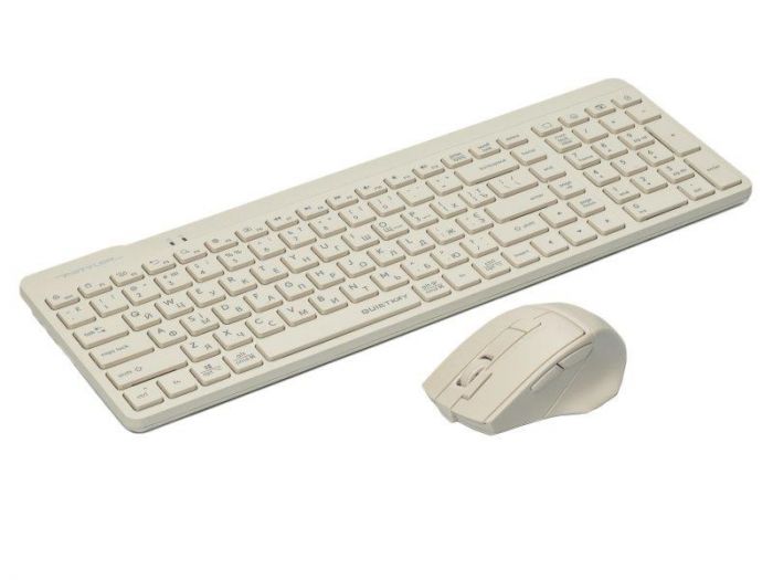 Комплект (клавіатура, мишка) бездротовий A4Tech Fstyler FG2400 Air Beige