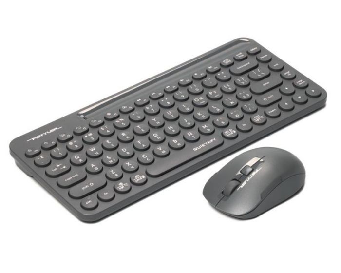 Комплект (клавіатура, миша) бездротовий A4Tech Fstyler FG3200 Air Grey