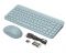 Комплект (клавіатура, мишка) бездротовий A4Tech Fstyler FG3200 Air Blue