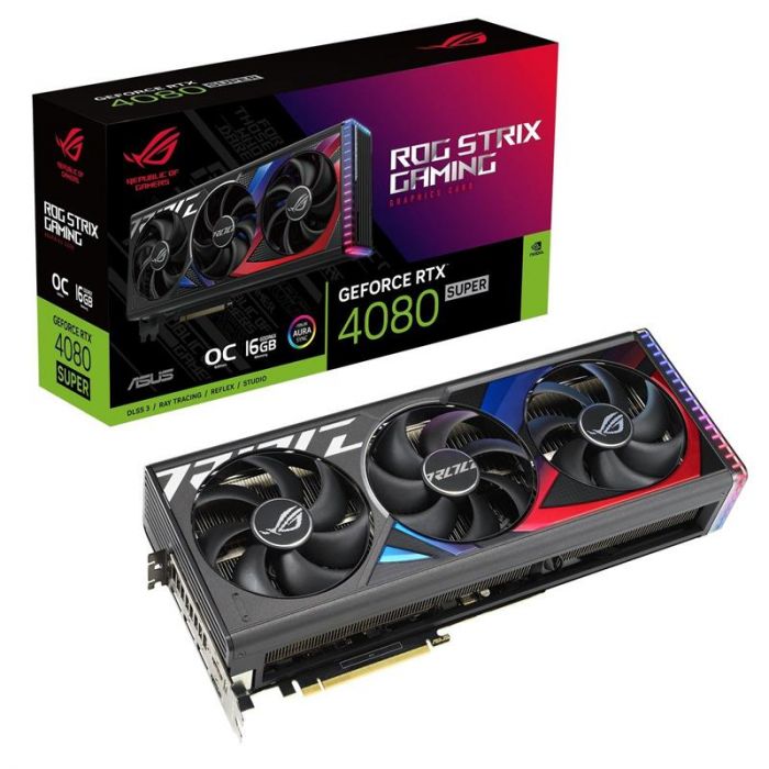 Відеокарта GF RTX 4080 Super 16GB GDDR6X ROG Strix Gaming OC Asus (ROG-STRIX-RTX4080S-O16G-GAMING)