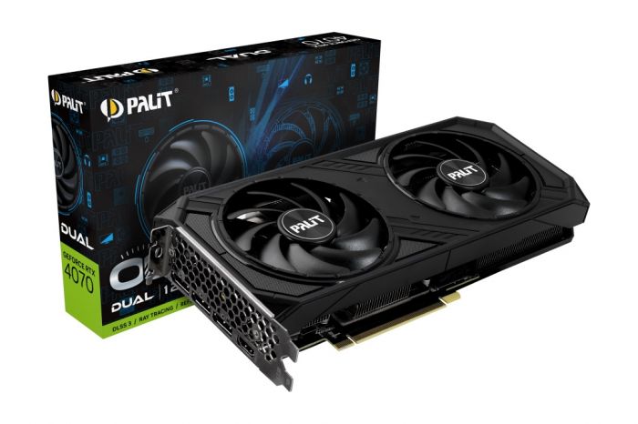 Відеокарта GF RTX 4070 12GB GDDR6X Dual OC Palit (NED4070S19K9-1047D)