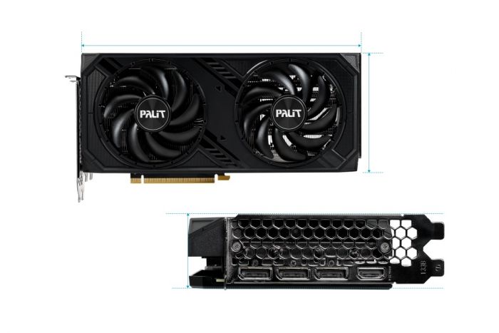 Відеокарта GF RTX 4070 12GB GDDR6X Dual OC Palit (NED4070S19K9-1047D)