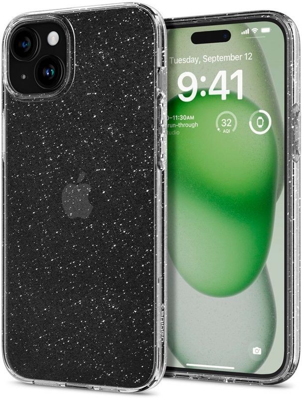 Чохол-накладка Spigen Liquid Crystal Glitter для Apple iPhone 15 Plus Crystal Quartz (ACS06648)