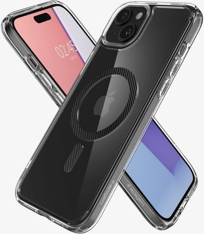 Чохол-накладка Spigen Ultra Hybrid MagFit для Apple iPhone 15 Carbon Fiber (ACS06805)