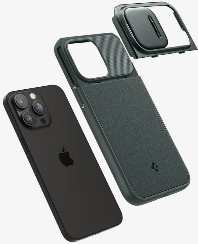 Чохол-накладка Spigen Optik Armor MagFit для Apple iPhone 15 Pro Max Abyss Green (ACS06600)