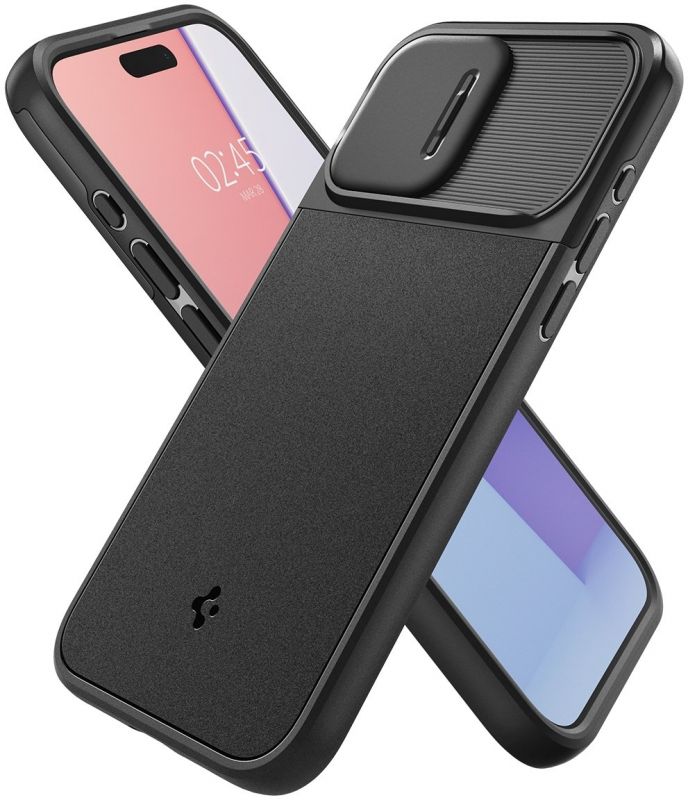 Чохол-накладка Spigen Optik Armor MagFit для Apple iPhone 15 Pro Max Black (ACS06599)