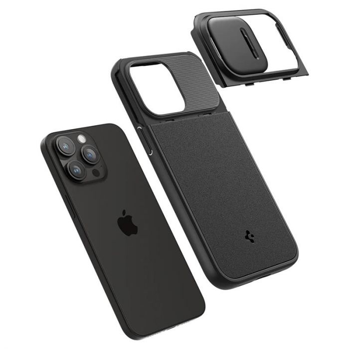 Чохол-накладка Spigen Optik Armor MagFit для Apple iPhone 15 Pro Black (ACS06738)
