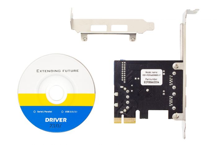 Плата розширення Frime PCI-E to USB3.0 (2 порти) +19pin VIA VL805 (ECF-PCIEtoUSB005.LP)